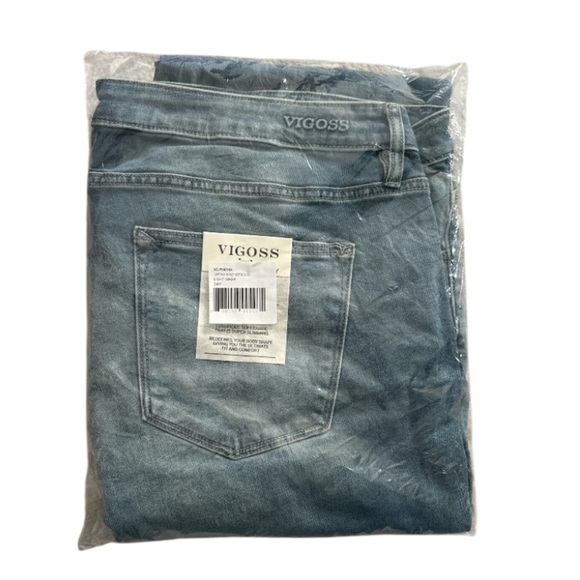 Vigoss Light Wash Marley Mid Rise Skinny Jean Size 24W - Picture 3 of 4